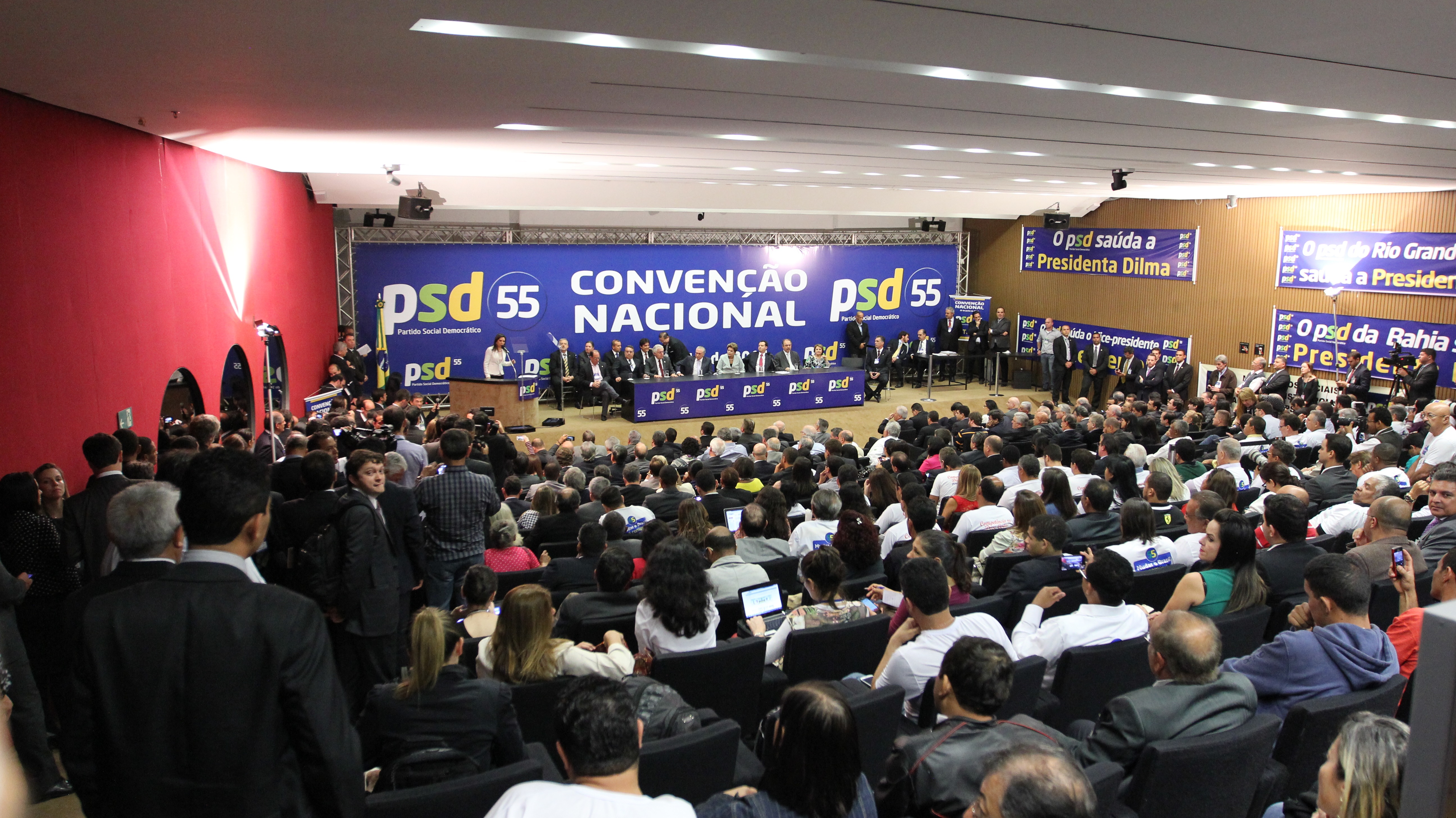 Convenção do PSD lotou auditório Nereu Ramos, na Câmara dos Deputados